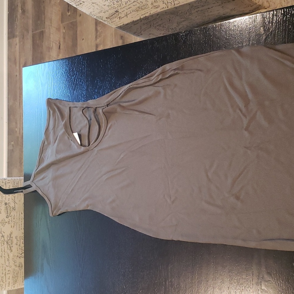 NWT! LNA Ribbed Paradis cutout dress - Picture 4 of 6